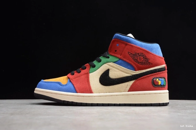 the Blue 1 Mid SE Jordan Great Air CU2805-100 Fearless 0707